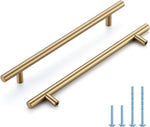 Home Edit gold pulls fitted on a bathroom vanity drawer