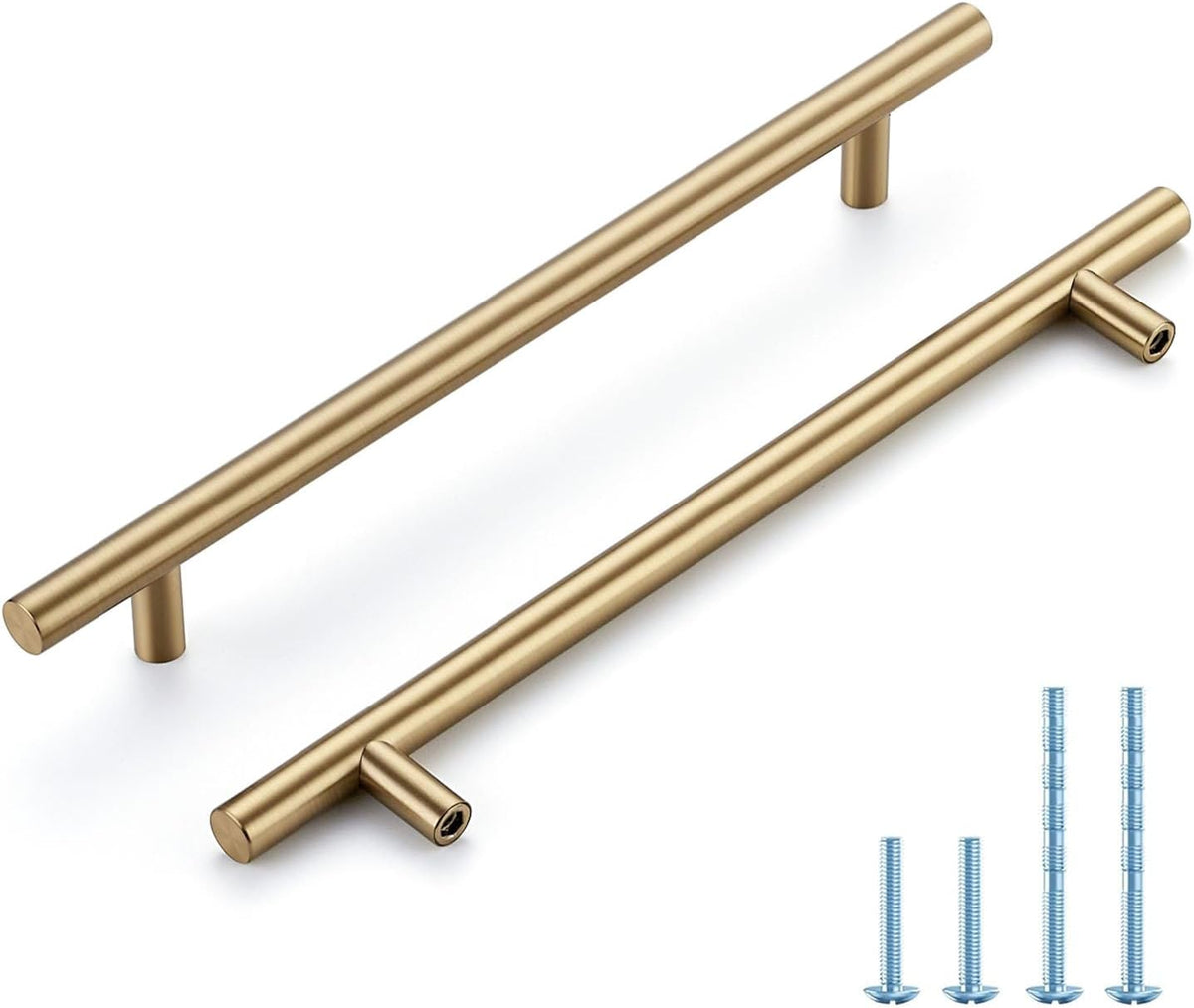 Home Edit gold pulls fitted on a bathroom vanity drawer