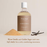 Deep Steep sulfate free bubble bath texture and lather showcase