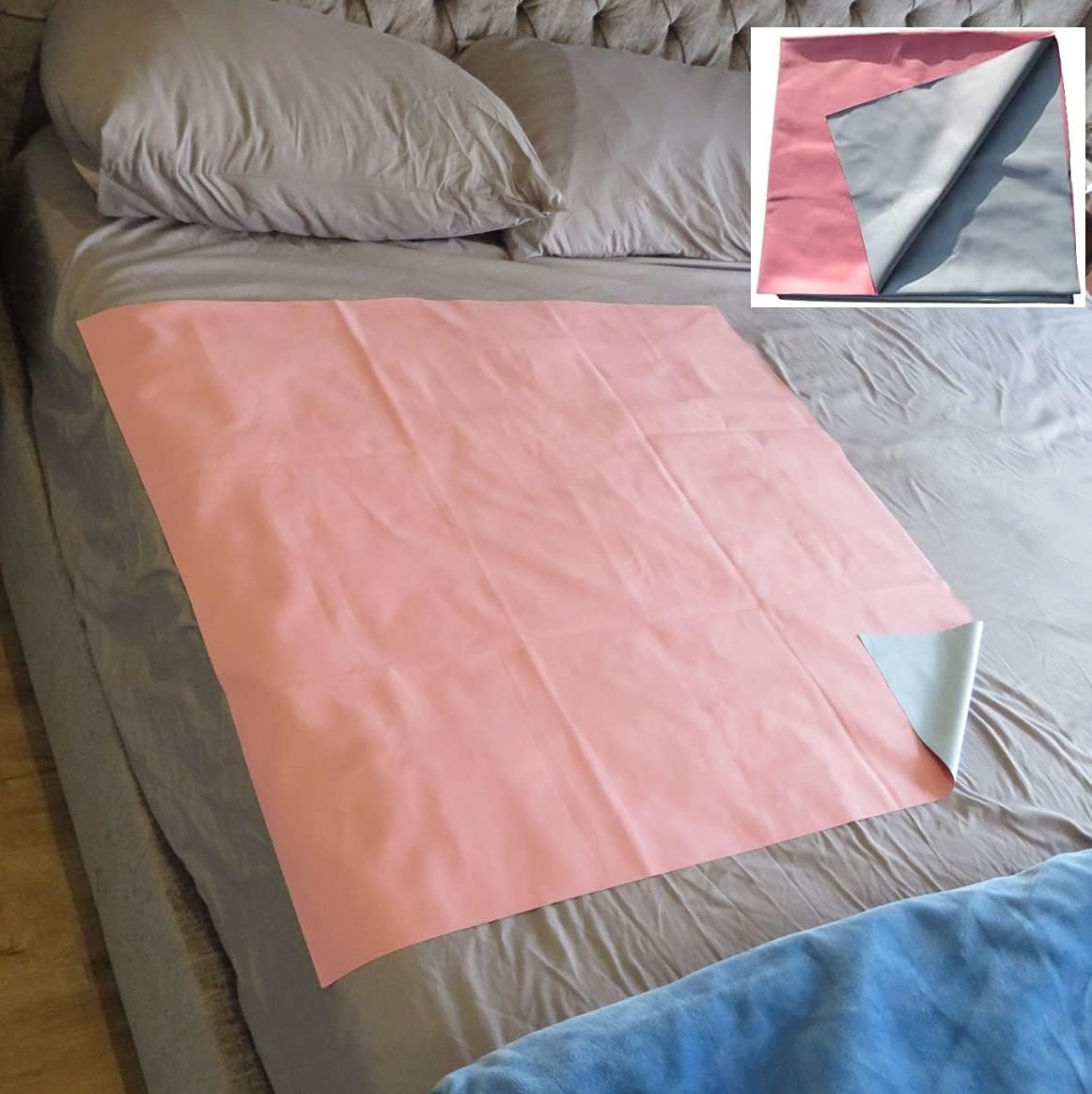 HealthKNOCKS AthleteCare pink waterproof rubber mattress protector sheet