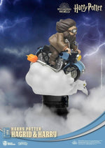 Hedwig owl detail on cloud base diorama statue