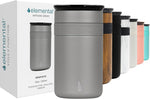 Elemental Artisan Insulated Tumbler, Triple Wall Coffee Travel Mug, Reusable Stainless Steel Coffee Tumbler with Ceramic Lid, Thermal Coffee Cups for Hot (6 Hrs) & Cold (18 Hrs), 16oz - Graphite - Image 12