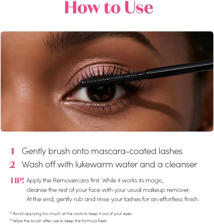 Side view of the lightweight ETUDE lash volumizing primer tube