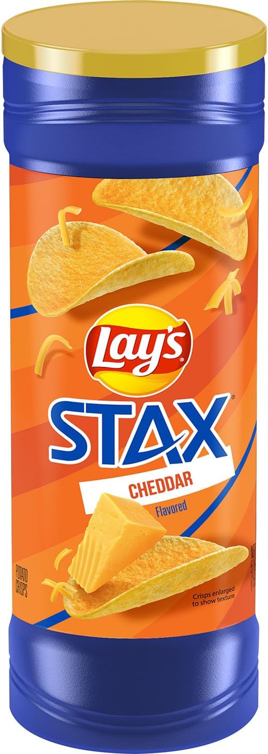 Lay's Cheddar Cheese, 156 Gm STAX Cheddar - Image 1