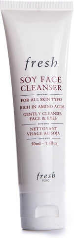 Fresh Soy Face Cleanser front view tube packaging
