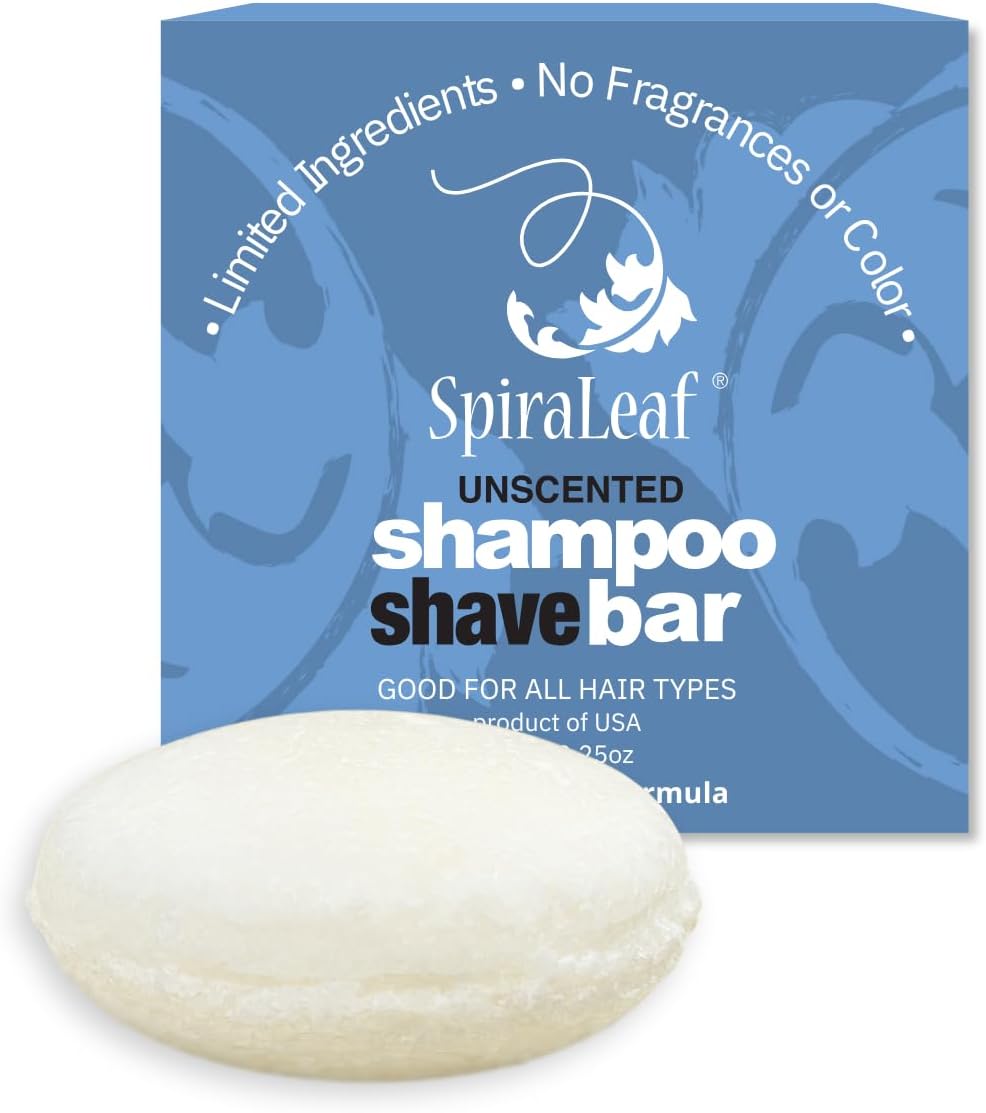 Spiraleaf Solid Shampoo Bars x2 UNSCENTED Concentrated Limited ingredients | Concentrated Formula Makes More Shampoos, Fragrance & Dye-Free, Plastic-Free, Rich Lather, Gentle Cleansing, All Hair Types - Image 9
