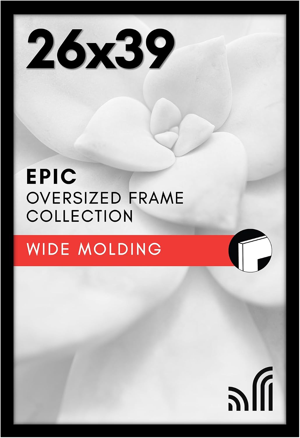 Americanflat 14x17 Picture Frame - Engineered Wood - Black | Polished plexiglass front, hangs vertical or horizontal, sawtooth hangers included, secure turn-tab backing - Image 9