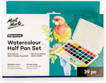Mont Marte Signature Watercolour Half Pan Set 39pc front view packaging