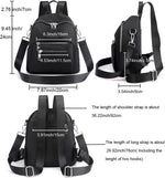 JIANLINST lightweight daypack showing silver tone metal hardware
