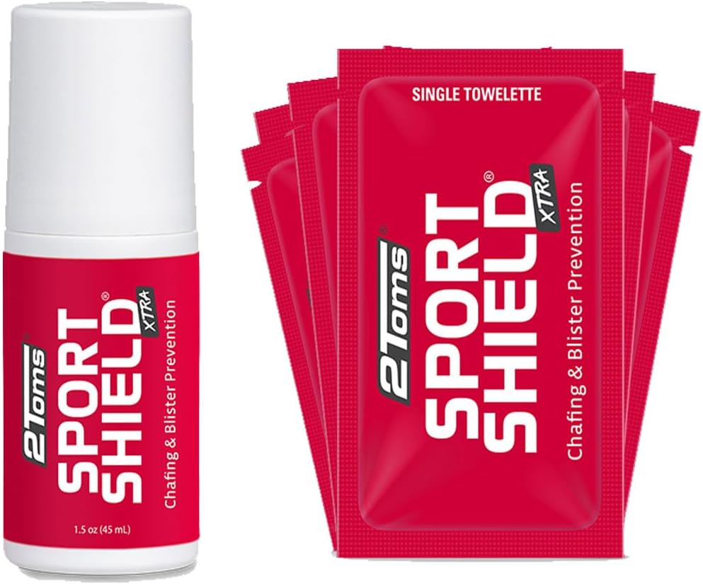 2Toms SportShield Xtra anti-chafe roll-on bottle front view