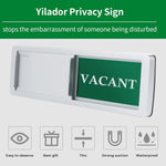 Magnetic backing with scratch protection layer for metal doors