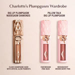 Charlotte Tilbury multi dimensional diamond sparkle lip plumper gloss effect.
