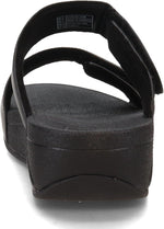 FitFlop women's lulu adjustable leather slides back view