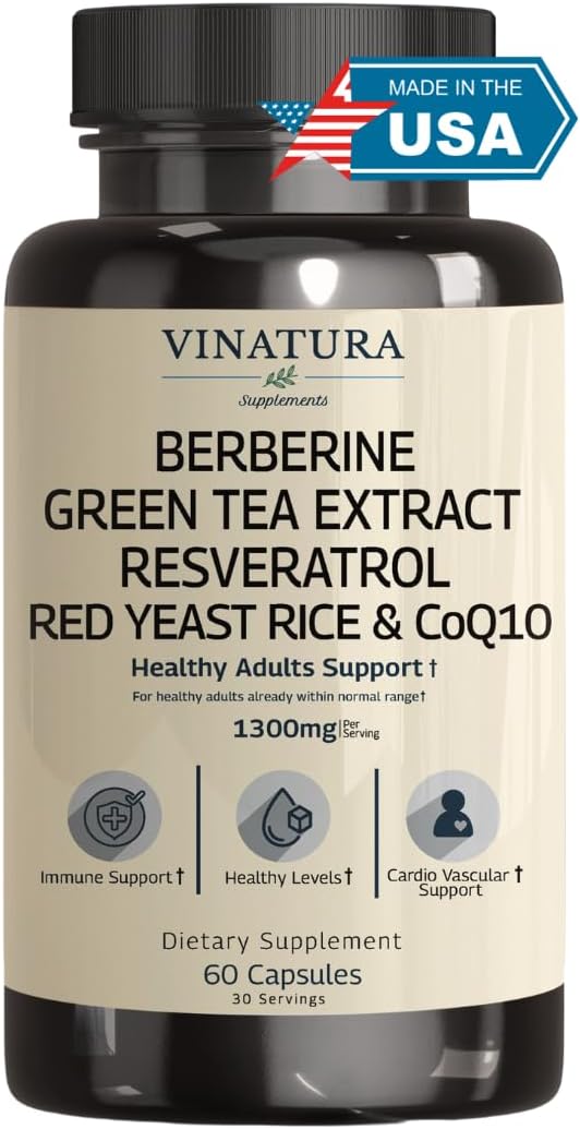 Vinatura Berberine Complex 60 capsules front view