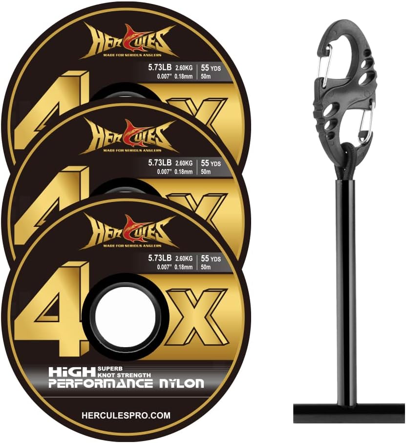 HERCULES Fly Fishing Tippet 3 Pack with Fly Tippet Holder, 55 Yards - Image 12