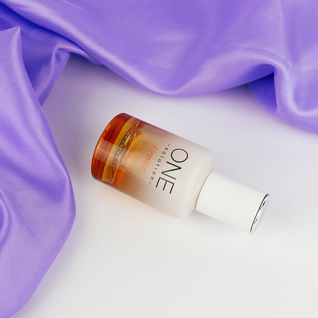 Close up of Holika Holika firming serum bottle