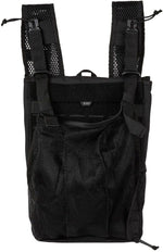 5.11 tactical backpack attachment showing shoulder strap deployment