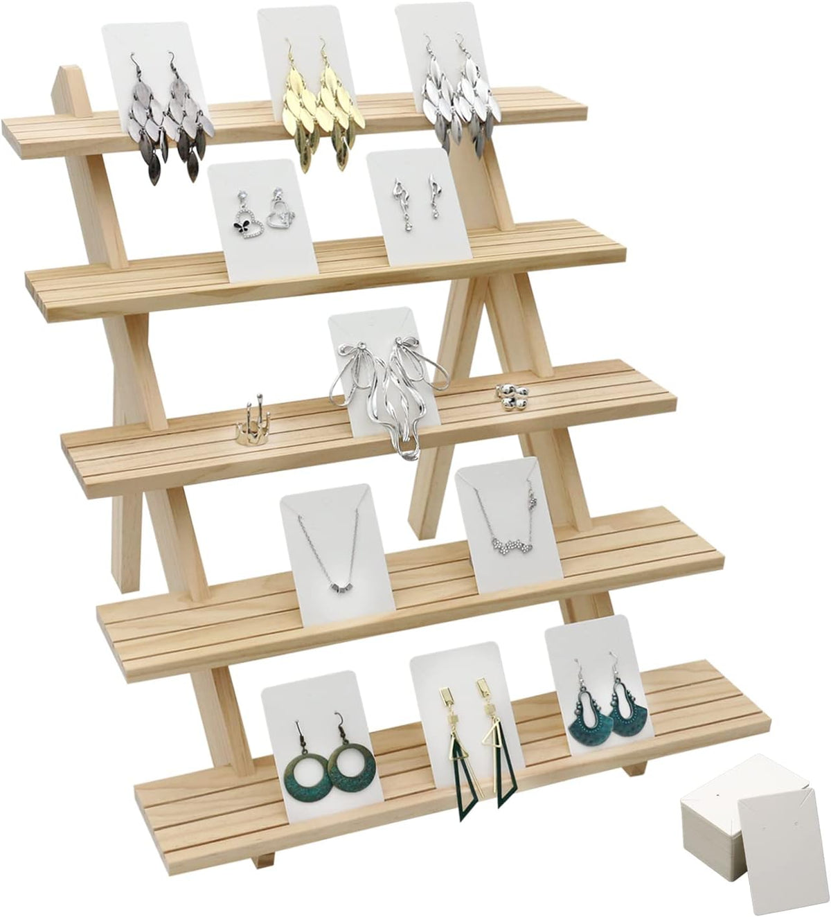 Sinyad wooden earring holder lifestyle setting