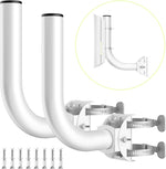 KORYCE universal wireless bridge bracket mount front view showcasing the white painted steel finish.