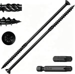 Wensilon #10 * 2-1/4" Deck Screws, (180pcs) 2 lbs.Exterior Wood Screws, Rust Resistant epoxy Coated, Bronze, T25 Star Bit - Image 10