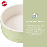 Spot 14 Ounces ceramic water bowl angled shot