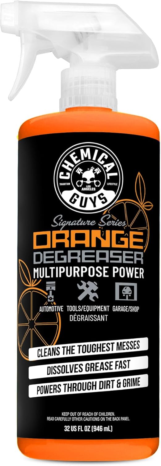Chemical Guys Signature Series Orange Degreaser front view bottle showing premium citrus cleaner formula