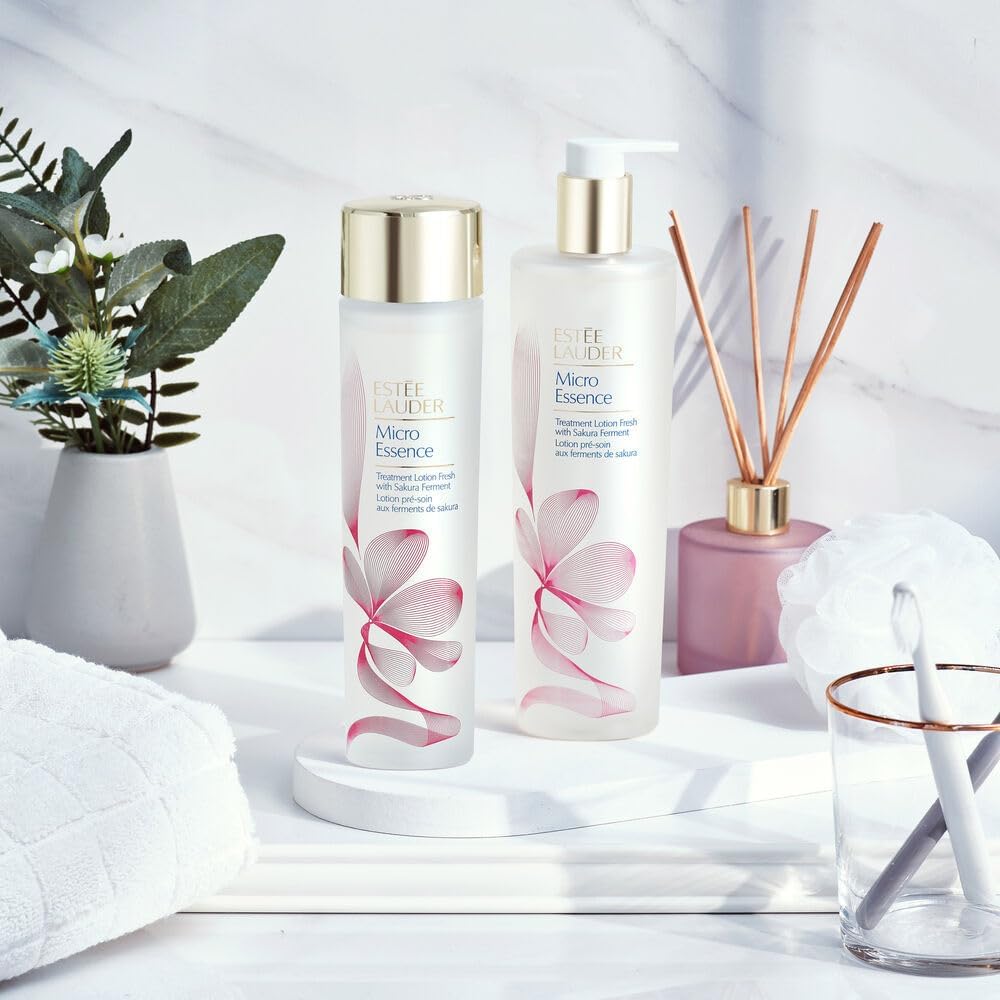 Este Lauder Micro Essence Treatment Lotion Toner Fresh with Sakura Ferment | Hydrating & Soothing + Skin Barrier Repair - Image 6