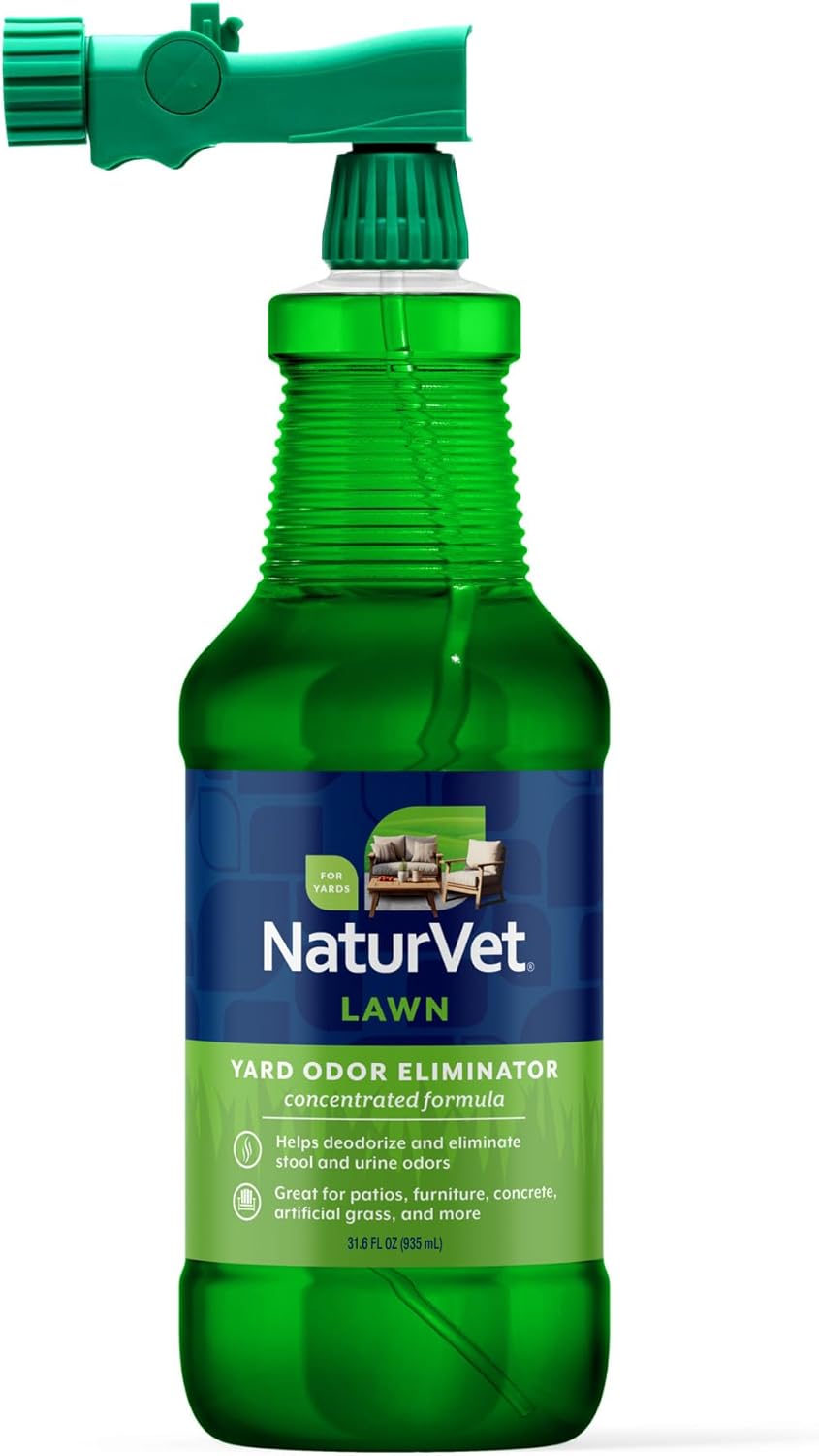 Effective artificial turf and gravel dog poop odor spray solution