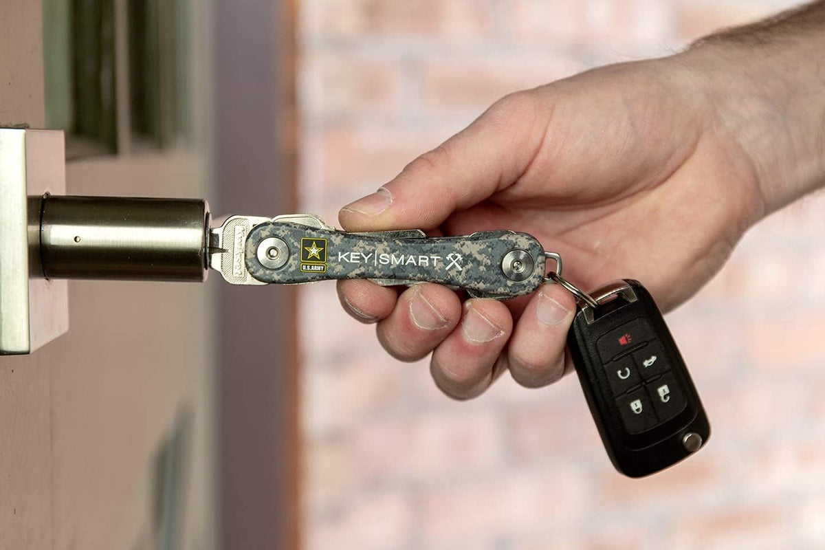 KeySmart Rugged - Multi-Tool Key Holder with Bottle Opener and Pocket Clip (up to 14 Keys, Army) - Image 4