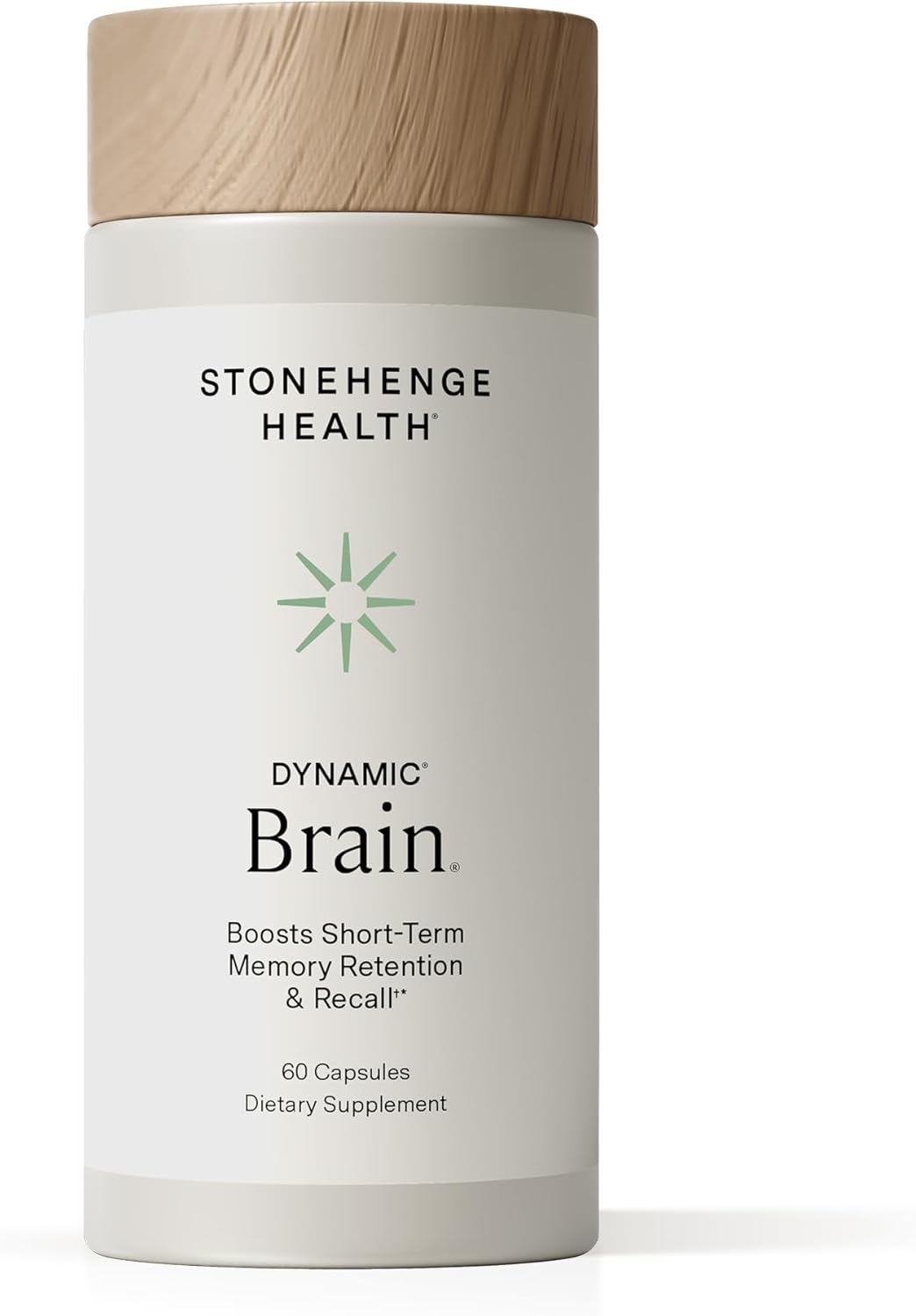 Stonehenge Health Dynamic Brain bottle front view displaying memory and focus nootropic blend.