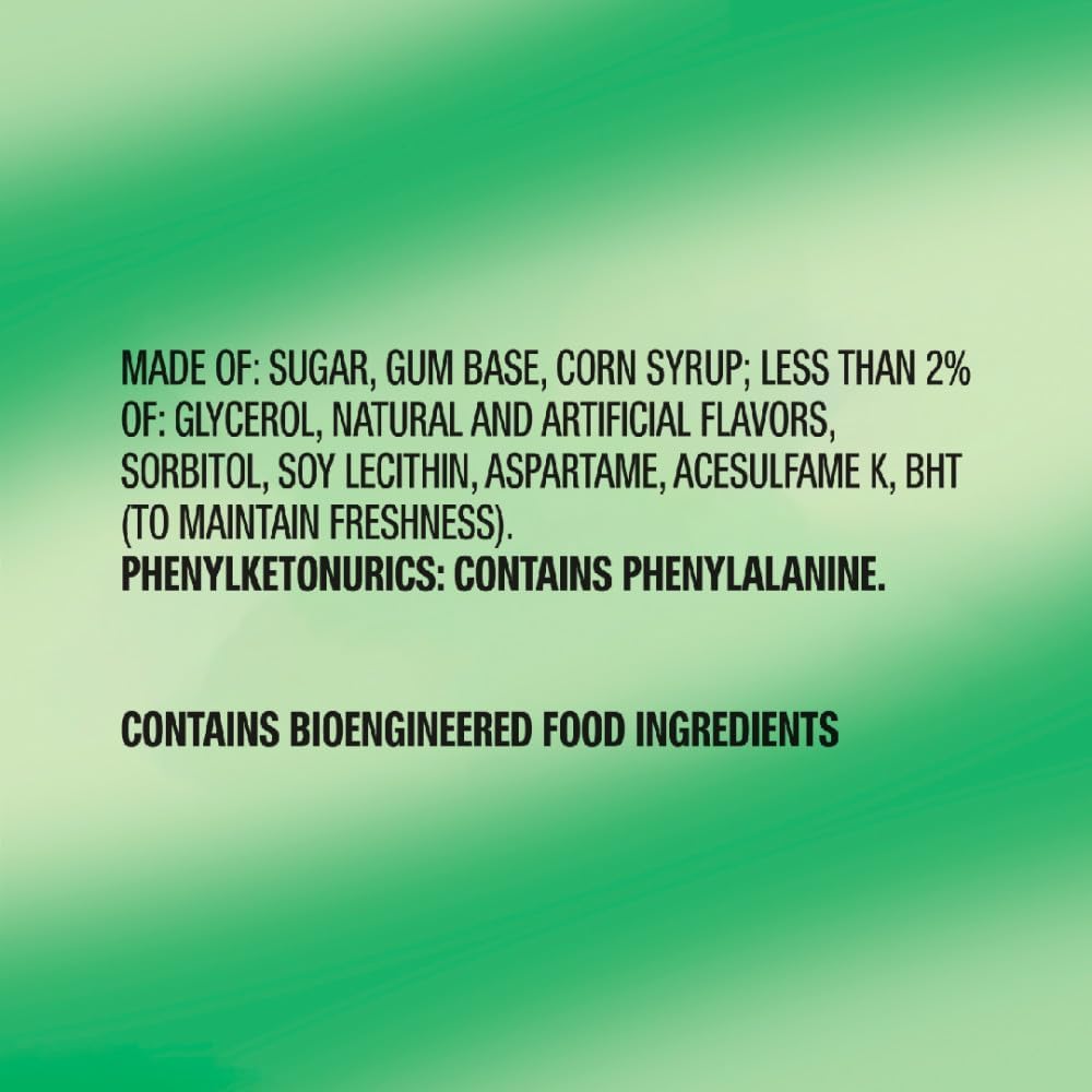 Freedent non stick gum for braces and dentures packaging