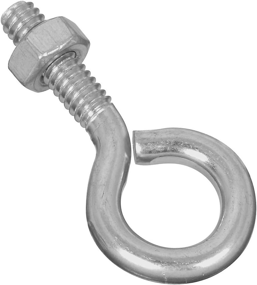 National Hardware zinc eye bolt front view industrial fastener