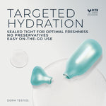 Applying RoC hyaluronic acid night serum on face and neck