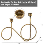 SUJUN metal taper candle holder close up finish