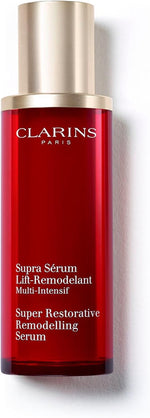 Clarins luxury cosmetics product set display
