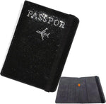 KUPAO PU leather rhinestone travel wallet lifestyle view