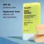 Close up of the Dr. Jart+ sunscreen stick applicator