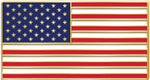 Crown Awards American flag lapel pin front view patriotic emblem