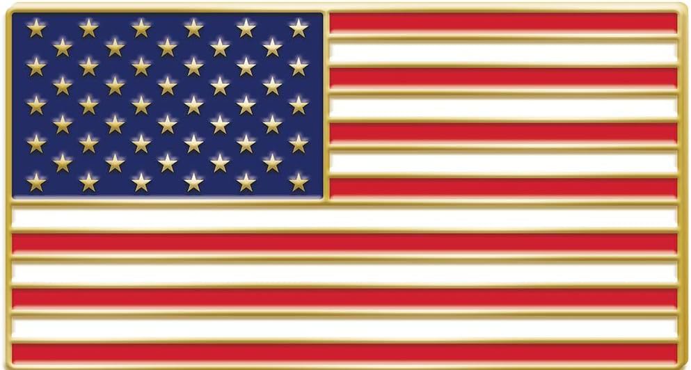 Crown Awards American flag lapel pin front view patriotic emblem