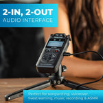 Tascam DR-05X Stereo Handheld Digital Audio Portable Recorder and USB Audio Interface, Pro Field, AV, Music, Dictation Recorder - Image 3