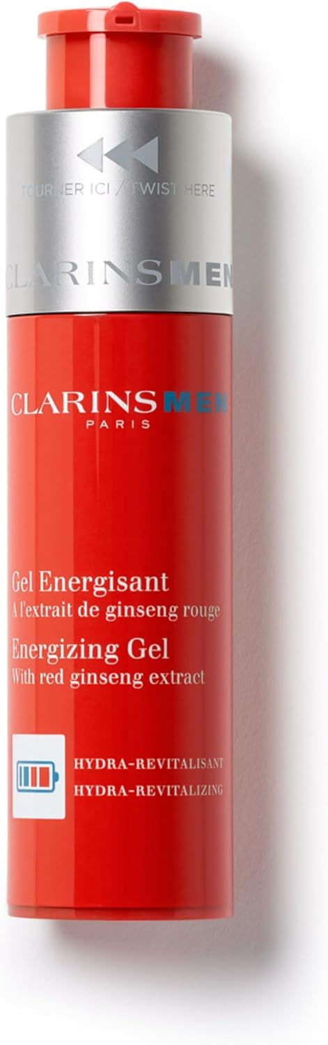 Clarins ClarinsMen Energizing Gel front view mattifying moisturizer