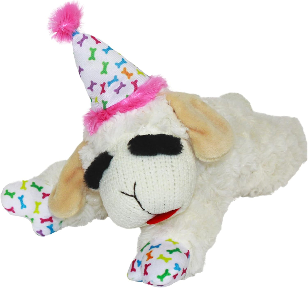 Multipet Lamb Chop Dog Plush Toy - Squeaky Toy for All Dogs - Extra Soft Plush - Stuffed Animal Dog Toy for Cuddling & Playing - Cute Pet Toy (6", Cream) - Image 9