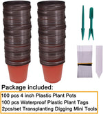 Huvai plastic seedlings pots stacked view