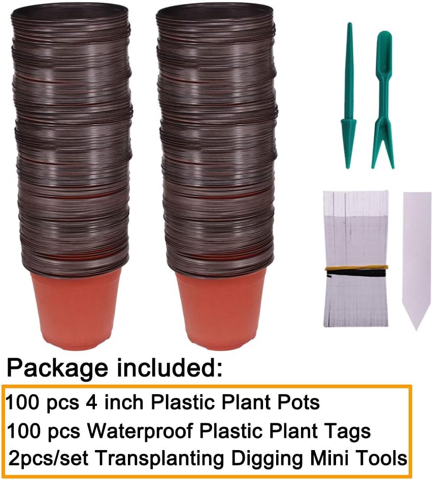 Huvai plastic seedlings pots stacked view