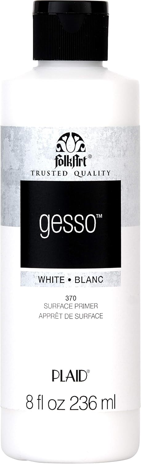 FolkArt gesso surface primer front view bottle