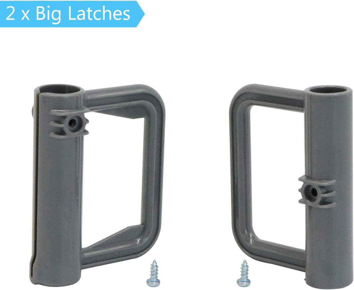 Top and bottom mounting brackets for retractable safety gate