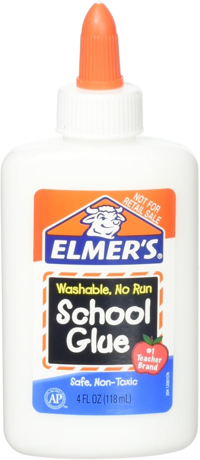 Elmer's school glue bottle front view for art and craft