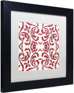 Trademark Fine Art Damask Red canvas print close-up