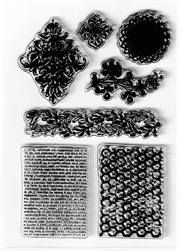 AHTOLS silicone background stamp full sheet packaging