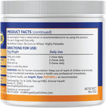 Wheat free corn free pet eye health supplement jar